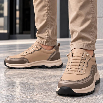 💧👞 [39-45]Športni čevlji iz usnja, odpornega na vodo in umazanijo, z mehkimi podplati za maksimalno udobje